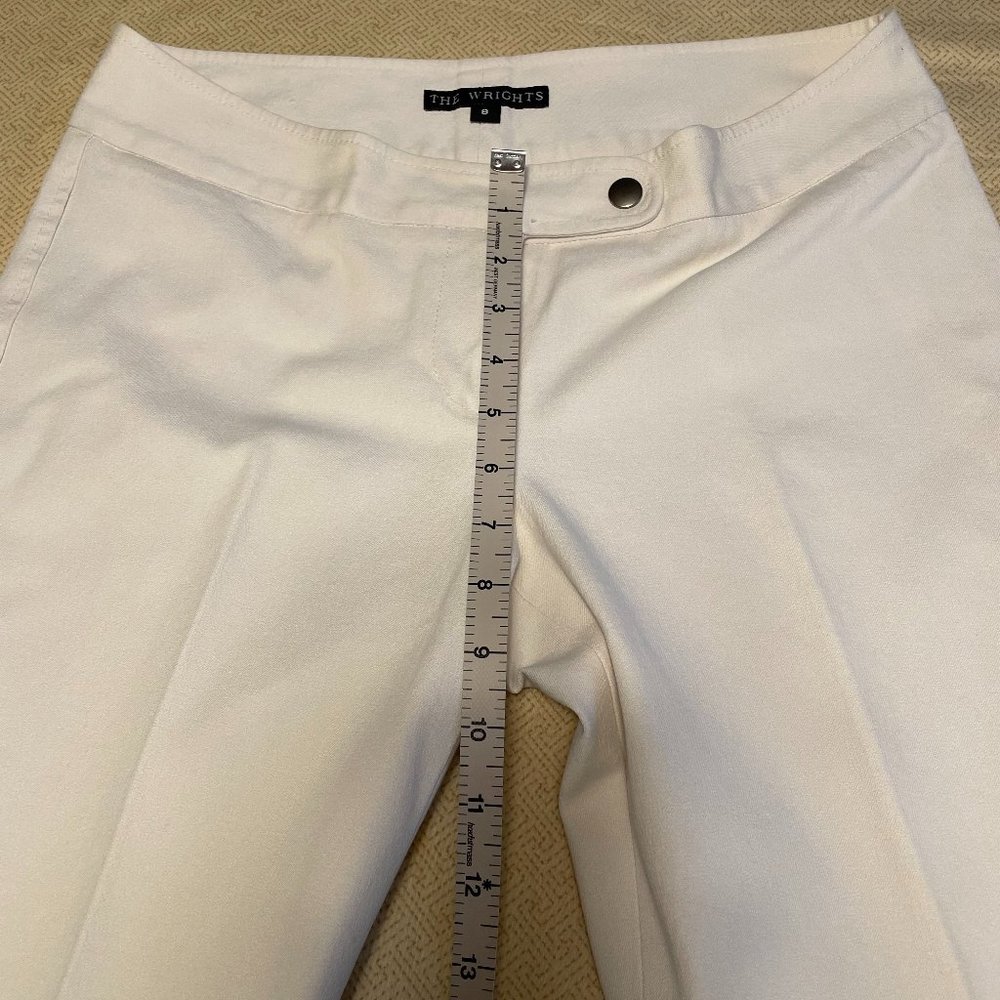 The Wrights Women Ivory Capri Pants - Picture 4 of 5
